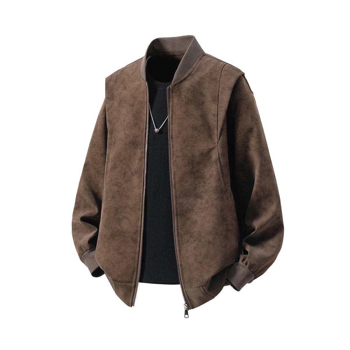 Vintage Faux Leather Jacket Mens Chaqueta Cuero Moto 2026 Oversized Streetwear Hipster Stand Collar Punk Man Designer Jacket 5XL